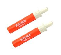 Amortisseur pour portes encastrées. Piston Smove SALICE qui décélére la fermeture de la porte (Orange - Beige, côté poignée)
