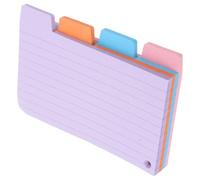 Amosfun 100 Feuilles Petits Carnets Indexés en Papier | Classeurs à Anneaux et Organiseurs de Bureau, Notes Rapides, Usage au Bureau et Organisation
