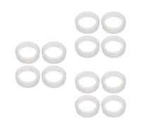 Amosfun 12 Pièces Anneau Diffuseur D’huiles Essentielles en Silicone 62mm | Large Bord Blanc, Diffusion par Chaleur, Ajustement sans Joint, pour Halogènes et Incandescentes
