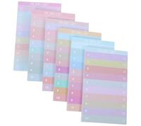 Amosfun 12 Pièces Bloc-notes Hebdomadaire Détachable Papier | Style Simple et Créatif, Aide à Mémoriser Tâches, Usage Familial et Amical, Format Pratique Couleur Aléatoire