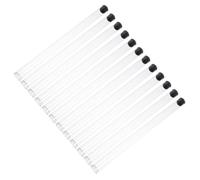 Amosfun 12 Pièces Tube à Parfum en Acrylique Transparent, Tube de Rangement Rond avec Couvercle, Porte-Tubes à Essai, Facile D’accès, Incassable, pour Réunions et Yoga, Décoration