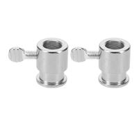 Amosfun 2 Pièces Accessoires Balance De Rôtisserie Gril Rôtissoire Arrêt De Tige De Tournebroche Barbecue Rôtisserie Bouchon De Tige De Broche Silver Fer Plaqué avec du Chrome