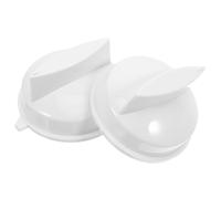 Amosfun 2 Pièces Bouton de Minuterie pour Four à Micro-ondes Blanc en Résine Abs, Forme, Installation Facile et Design Convivial pour Garçon et Filles et Personnes Âgées
