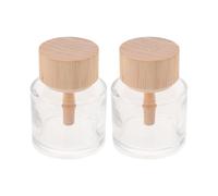 Amosfun 2 Pièces Flacon Diffuseur de Parfum Bois pour Intérieur Design Rond pour Parfumer avec Élégance