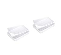 Amosfun 2 Pièces plateau d'oeufs panier de stockage d'oeufs gardien d'oeufs casier à oeufs stand d'oeufs Conteneur à œufs transparent Support à œufs transparent Porte-oeufs Réutilisable