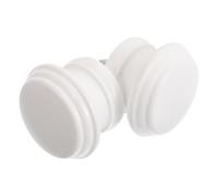 Amosfun 28mm Embout de Tringle à Rideaux 2 Pièces Bois Blanc | Tringle Rideau Bois , Extrémités Décoratives pour Salon Bureau, Support Sûr et Pose Simple