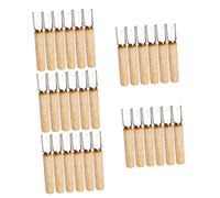 Amosfun 30 Pièces Fourche à Maïs Fourchettes à Maïs Doux Accessoires De Camping Bâtonnets De Maïs Multifonctions Brochettes De Smores Pics à Maïs Porte-maïs Pratiques Acier Inoxydable