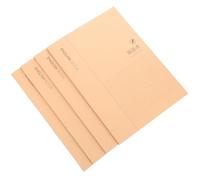 Amosfun 4 Pièces Cahier D'écriture Anglais B5 64 Pages Papier Beige | 32 Feuilles, Entraînement Manuscrit, Format Portable, Usage École, Enseignants et Élèves
