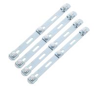 Amosfun 4 Pièces Fixateur pour Pontage en Treillis en Acier Inoxydable Argenté, Installation Rapide et Verrouillage Sécurisé, pour Chantiers et Usines Chimiques,