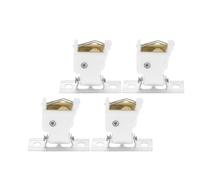 Amosfun 4 Pièces Verrou Pratique pour Rideaux Romains, Métal Polyester | Pièces pour Stores et Rideaux, Système de Blocage Facile à Poser, Finition Argenté, Usage Quotidien