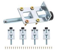 Amosfun 4pcs Pieds Réglables pour Meubles Vis et Écrou en Acier Carbone, Niveleurs de Table Ajustables Caoutchouc, pour Restaurant et École