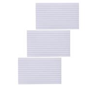 Amosfun 600 Pièces Fiches de Révision Recto-verso Lignées Cartes de Présentation en Papier Blanc, Écriture Fluide, Résistantes aux Bavures D’encre, pour Prise de Notes au Bureau L’école