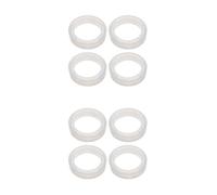 Amosfun 8 Pièces Anneau Diffuseur Parfum pour Ampoule, Silicone Blanc | Compatible Ampoules à Incandescence et Halogène, Usage Maison Coin Lecture, Réutilisable, Diffusion par Chaleur