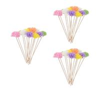Amosfun BâTons De Diffuseur De Roseaux De Remplacement 36 PièCes Recharges ParfuméEs sans Feu avec Fleurs Artificielles pour Diffusion Huile Essentielle Maison Bureau