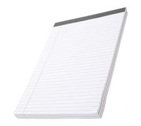 Amosfun Bloc-notes Détachable A4 3 Pcs, Papier Blanc Ligné, Pages à Déchirer, sans Bavure D’encre, pour Prises de Notes, Réunions, Étudiants et Bureau