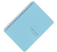 Amosfun Bloc-notes Espagnol A5 à Spirale en Pp, Carnet Pratique Bleu | École et Bureau, Écriture Fluide et Légère, Format Mensuel, Usage Élève, Finition Translucide