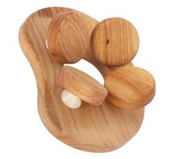Amosfun Bois Oreiller de Sauna pour Soutien Lombaire Ergonomique, Khaki | Surface Lisse, Entretien Facile, Usage Domestique ou Commercial, Adapté aux Saunas et Hammams