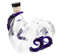 Amosfun Bouteille et Structure Robuste de Pieuvre Texture Givrée en Verre des Tentacules, Prise Confortable pour Bar ou Pub