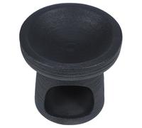 Amosfun Brûleur à Huile en Céramique Noir Solide Diffusion Polyvalente pour Cire Fondue, pour Salon et Décoration Intérieure Minimaliste Élégante