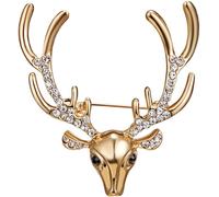 Amosfun Cerf en Alliage et Or Bords Lisses, Décoration Élégante pour Costume, pour Accessoires de Noël et Styles Variés