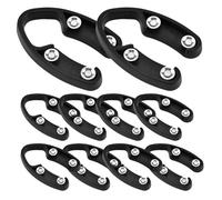 Amosfun Coupe-capsule vin 10 pcs 7 cm acier inoxydable noir retire la feuille d’aluminium sans effort pour ouverture propre, compact et léger pour bar maison ou voyage, idéal cadeau amateur vin