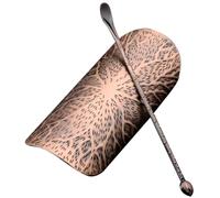 Amosfun Cuillère à Thé en Alliage 1 Set, Petite Pelle Métallique Doseuse, Accessoires Sûrs pour Thé et Sel, Usage Polyvalent pour Dégustation et Préparation