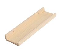 Amosfun Étagère Murale Flottante en Bois Kaki et Forte Capacité de Charge Design Pare-Chute pour Décoration Murale Simple et Élégante en Salle de Bain