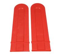 Amosfun Housses de Protection Rouges Installation Facile en PE Lot de 3 et Design Résistant à l'usure pour Guide-chaîne de tronçonneuse pour Travaux Forestiers