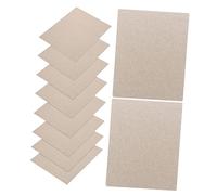Amosfun Lot de 10 Plaques Mica pour Micro-ondes Résistantes à Haute Température, Protection Brûlure et Prolongation Durée de Vie, Adaptées pour Usage Domestique Argenté