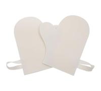 Amosfun Lot de 2 Moufles Isolants en Feutre Blanc et Gris, Absorbants et Exfoliants pour Sauna, Accessoires de Bain Légers et Compacts Soin Corporel, Nettoyage et Stimulation Circulatoire