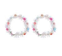 Amosfun Lot de 2 Serrage-têtes Lumineux LED Cerceau à Cheveux en Guirlande Colorée, Bandeau Lumineux Créatif en Fil Brillant pour Festivals, Fêtes et Accessoires de Couleur Aléatoire