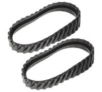 Amosfun Lot de 2 Traces de pneus en Caoutchouc Noir pour Accessoires de Nettoyeur de Piscine Zodiac MX8, pièces de Remplacement, Installation Facile, Entretien Simple, Piscine Polyvalente