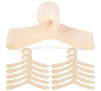 Amosfun Lot de 40 Cintres pour Vêtements de Chat et Chien Beige en Plastique Léger 19 Cm pour Organiser Vêtements d'animaux Placard ou Étagère