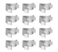 Amosfun Lot de 50 Taquets Étagère Métalliques en Fer Argentés, Clips Détachables pour Support Étagère Armoire Métallique, Montage Rapide sans Outils, pour Remplacement Facile à Domicile