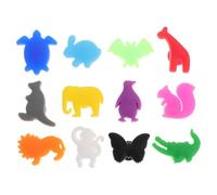 Amosfun Marqueurs de Verre à Vin Silicone Motifs Animaux, 12 Pièces Breloques Réutilisables pour Identification Lors d'Événements et Réceptions