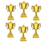 Amosfun Mini Trophées Polyvalents Coupes Décorations en Plastique pour Gâteaux Trophées Miniatures Ornements De Gâteaux pour Occasions Festives