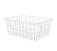 Amosfun Organisateur de Congélateur en Fer Blanc 28 X 21,5 X 12 Cm, Panier de Rangement Métallique pour Fruits et Légumes, Bac de Stockage Alimentaire Pratique pour Réfrigérateur