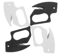 Amosfun Ouvre-lettres Créatif Léger et Sûr 4pcs en Acier Inoxydable et Pp pour Ouvrir Colis et Enveloppes ou Maison