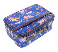 Amosfun Paquet Porte-déjeuner en Toile Oxford, Grosse Capacité Isolante | Poignée Confortable, Fermeture Zippée, Transport Facile, Boîte à Bento, Usage Quotidien Scolaire