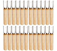 Amosfun Pièces fourche à maïs poignées de maïs en épi support de maïs réutilisable cuisine accessoires accessoire cuisine brochettes de maïs réutilisables fournitures de maïs en bois