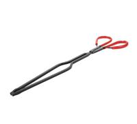 Amosfun Pince à Feu Longue 44 CM en Métal Robuste Poignée Ergonomique Pinces à Bûches pour Cheminée Intérieure et Foyer Extérieur Outil Polyvalent pour Camping et Brasero