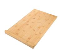 Amosfun Planche à Découper Multifonction en Bois avec Couvercle Intégré pour Évier, Design Large, Compatible Lave-vaisselle, pour Préparer Charcuterie, Viande et Fruits