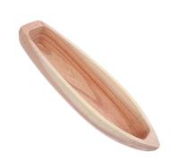 Amosfun Plateau Décoratif pour Organiser Clés et Bijoux Forme Bateau en Bois Style Campagne Finition Rustique pour Mariage Cuisine