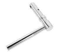 Amosfun Poignée de Porte de Chaudière Poignée Métallique de Traction Haute Résistance Design Précis en Acier Inoxydable Argenté pour Porte de Poêle et Cheminée
