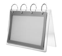 Amosfun Porte-menu à Feuilles Acrylique, Présentoir Horizontal Stable | Pages Standard, Bords Arrondis, Pose, Échanges Faciles, pour Café et Restaurant, Surface Cristal