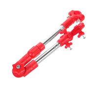 Amosfun Porte-Parapluie de Vélo Réglable en Acier Inoxydable Abs Rouge | Vélo Pliant, Poussette et Chariot, Longueur Ajustable, Installation Simple, Maintien Ferme