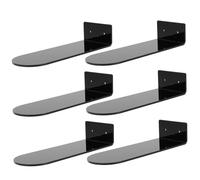 Amosfun Présentoir à Chaussures Suspendu 1 Set en Acrylique Noir Étagère Murale Flottante Pratique et Élégante pour Chaussures de Basket- Garçon