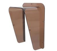 Amosfun Protecteur de Sonnette en Acrylique Imperméable Couvercle, Protection la Pluie pour Machine à Carte à Code, Installation Facile pour Sonnette Extérieure