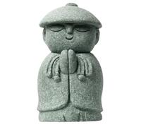 Amosfun Statue de Bouddha Sculpture Traditionnelle Chic Résistante à l'usure Prière en Pierre Bleue pour Décoration Intérieure et Jardin pour Maison