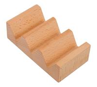Amosfun Support À Sushi en Bois 12.50X7.00X4.00Cm Plateau De Service Réutilisable Multifonction pour Sushis Et Tacos pour Restaurants Hôtels Et Dîners Familiaux
